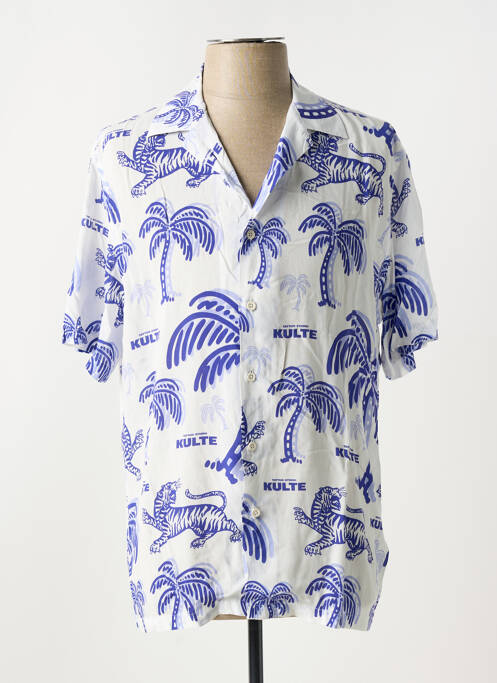 Cămașă cu mâneci scurte alb KULTE bărbat