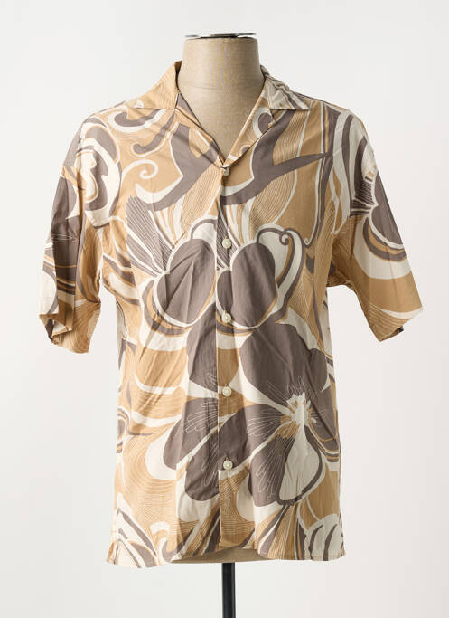 Cămașă cu mâneci scurte bej JACK & JONES bărbat