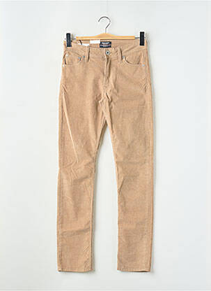 Pantalon slim țesătură catifea mărime normală maro JACK & JONES bărbat