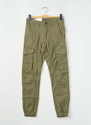 Pantalon cargo strânsă pe partea de jos mărime normală verde JACK & JONES bărbat