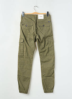Pantalon cargo strânsă pe partea de jos mărime normală verde JACK & JONES bărbat