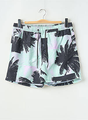 Șort de baie imprimeu tie and dye verde JACK & JONES bărbat