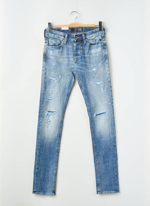 Blugi cu croială slim albastru JACK & JONES bărbat