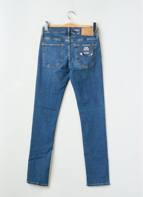 Blugi cu croială slim albastru JACK & JONES bărbat