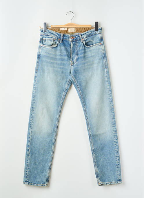 Blugi cu croială slim albastru JACK & JONES bărbat