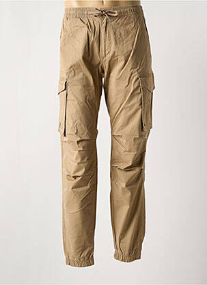 Pantalon cargo talie elastică mărime normală maro JACK & JONES bărbat