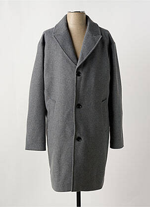 Palton lung gri JACK & JONES bărbat