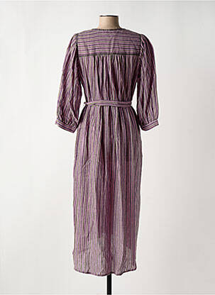 Rochie lungă mâneci lungi mâneci lungi roz SEE U SOON femeie