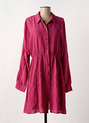 Rochie midi mâneci lungi mâneci lungi roz SEE U SOON femeie