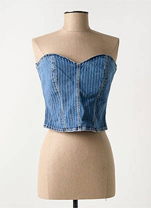 Top albastru ONLY femeie