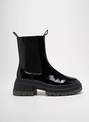 Botine/ghete material neted toc de 4 la 6 cm negru NO NAME femeie