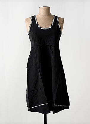 Rochie scurtă fără mâneci fără mâneci negru ARELINE femeie