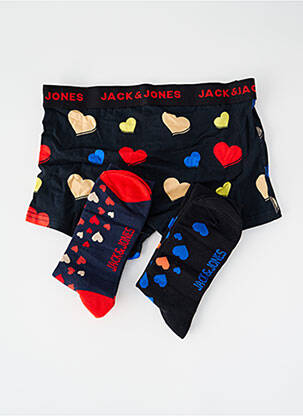 Boxer imprimeu fantezie negru JACK & JONES bărbat