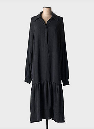 Rochie lungă negru BANDITAS FROM MARSEILLE femeie