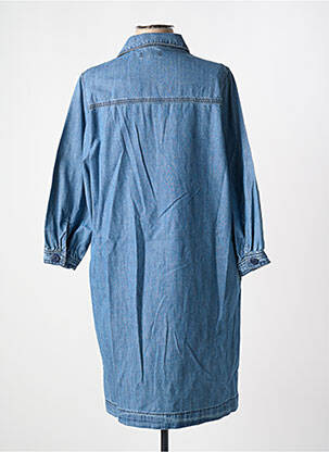 Rochie midi mâneci 3/4 mâneci 3/4 albastru JANE BLUE femeie