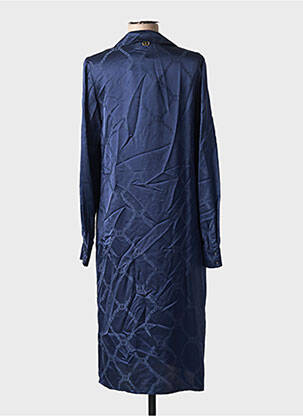 Rochie midi croială fluidă mâneci lungi albastru TWINSET femeie