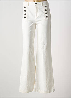 Blugi cu croială evazată bej TWINSET femeie