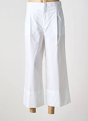 Pantalon 7/8 talie înaltă talie înaltă alb TWINSET femeie