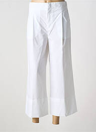 Pantalon 7/8 talie înaltă talie înaltă alb TWINSET femeie