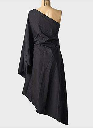 Rochie lungă mâneci lungi mâneci lungi negru KARL LAGERFELD femeie