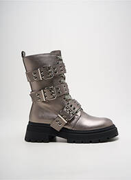 Botine/ghete material neted toc de 4 la 6 cm argintiu TWINSET femeie