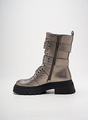 Botine/ghete material neted toc de 4 la 6 cm argintiu TWINSET femeie