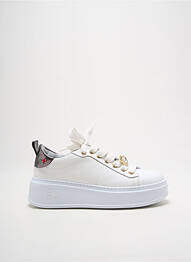Adidași material neted toc de 4 la 6 cm alb GIO+ femme