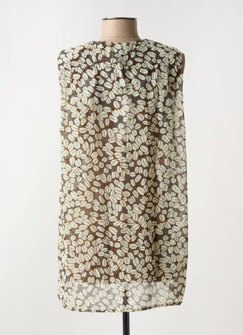 Tunică fără mâneci bej ARELINE femeie