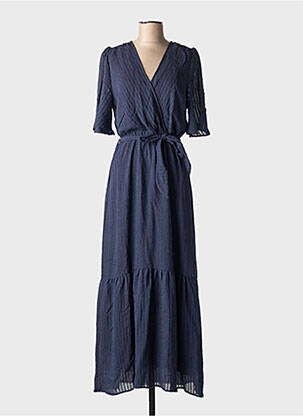 Rochie lungă albastru GRACE & MILA femeie