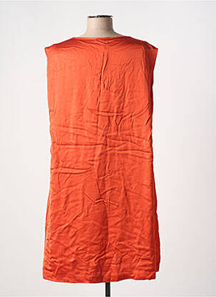 Rochie scurtă croială fluidă fără mâneci portocalie PAKO LITTO femeie