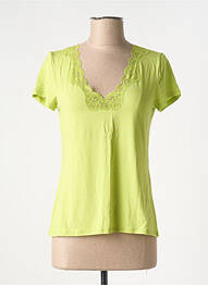 Top/caraco țesătură jersey verde ANTIGEL femme