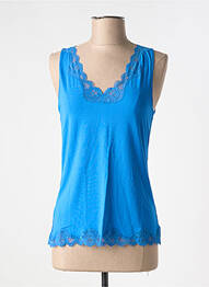 Top/caraco țesătură jersey albastru ANTIGEL femme