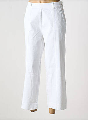 Pantalon 7/8 elasticitate mărime normală alb PAKO LITTO femeie