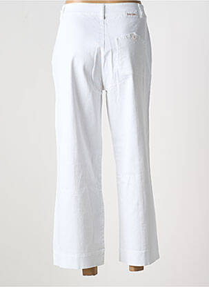 Pantalon 7/8 elasticitate mărime normală alb PAKO LITTO femeie