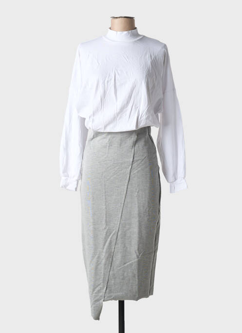 Rochie midi alb ALTO GIRO femeie