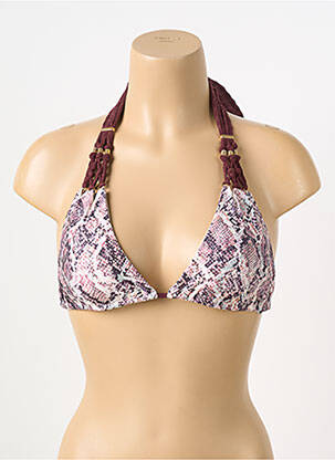 Sutien de costum de baie închidere cu legături de legat top triunghiuri violet DESPI femeie