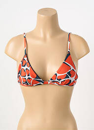 Sutien de costum de baie top triunghiuri top triunghiuri portocaliu RIO DE SOL femme