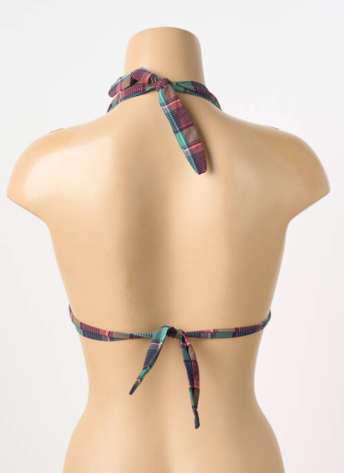 Sutien de costum de baie închidere cu legături de legat top triunghiuri verde DESPI femme