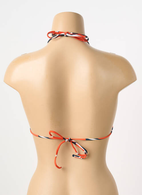 Sutien de costum de baie închidere cu legături de legat top triunghiuri portocaliu RIO DE SOL femme