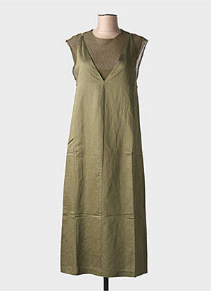 Rochie midi mâneci scurte mâneci scurte verde 8PM femeie
