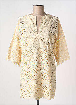 Rochie scurtă mâneci 3/4 mâneci 3/4 bej VANESSA BRUNO femeie