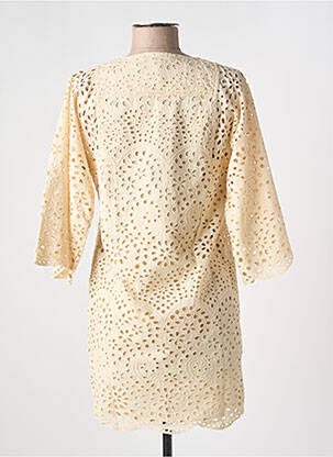 Rochie scurtă mâneci 3/4 mâneci 3/4 bej VANESSA BRUNO femeie