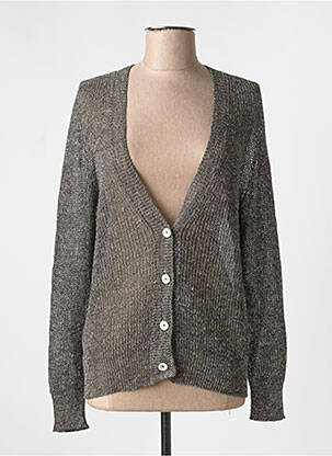 Vestă cu mâneci lungi gri MOMONI femeie