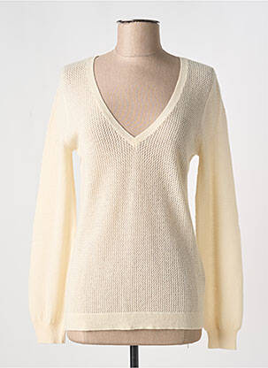 Pulover bej MAJESTIC FILATURES femeie