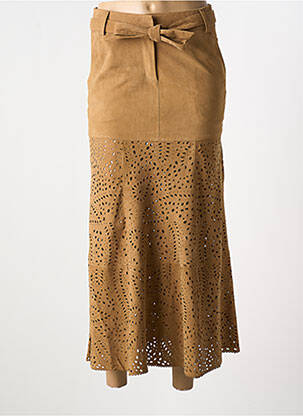 Fustă lungă maro VENTCOUVERT femeie