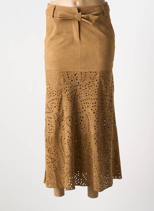 Fustă lungă maro VENTCOUVERT femeie