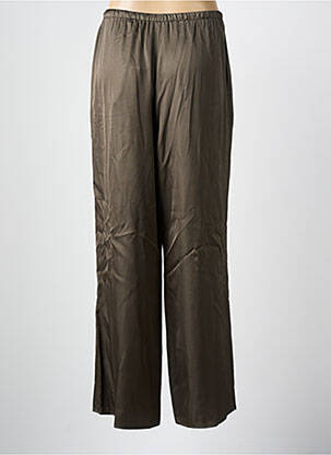 Pantalon larg croială fluidă mărime normală verde TEDDY SMITH femeie