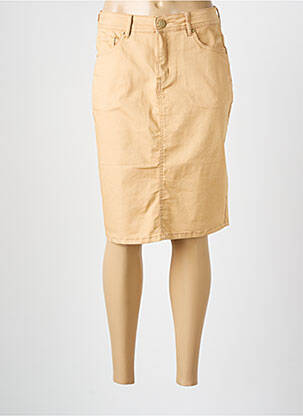 Fustă midi bej GRIFFON femeie