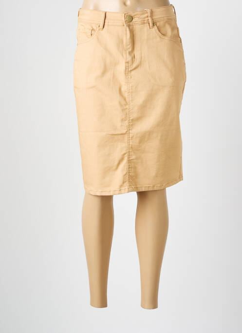 Fustă midi bej GRIFFON femeie