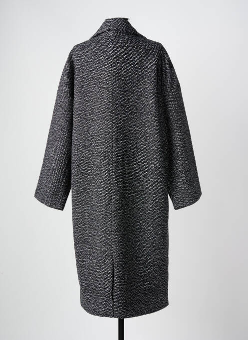 Palton lung negru ICHI femeie